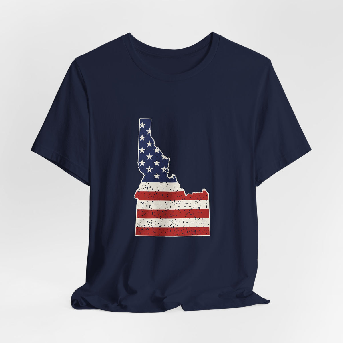 Idaho American Flag Map T-Shirt