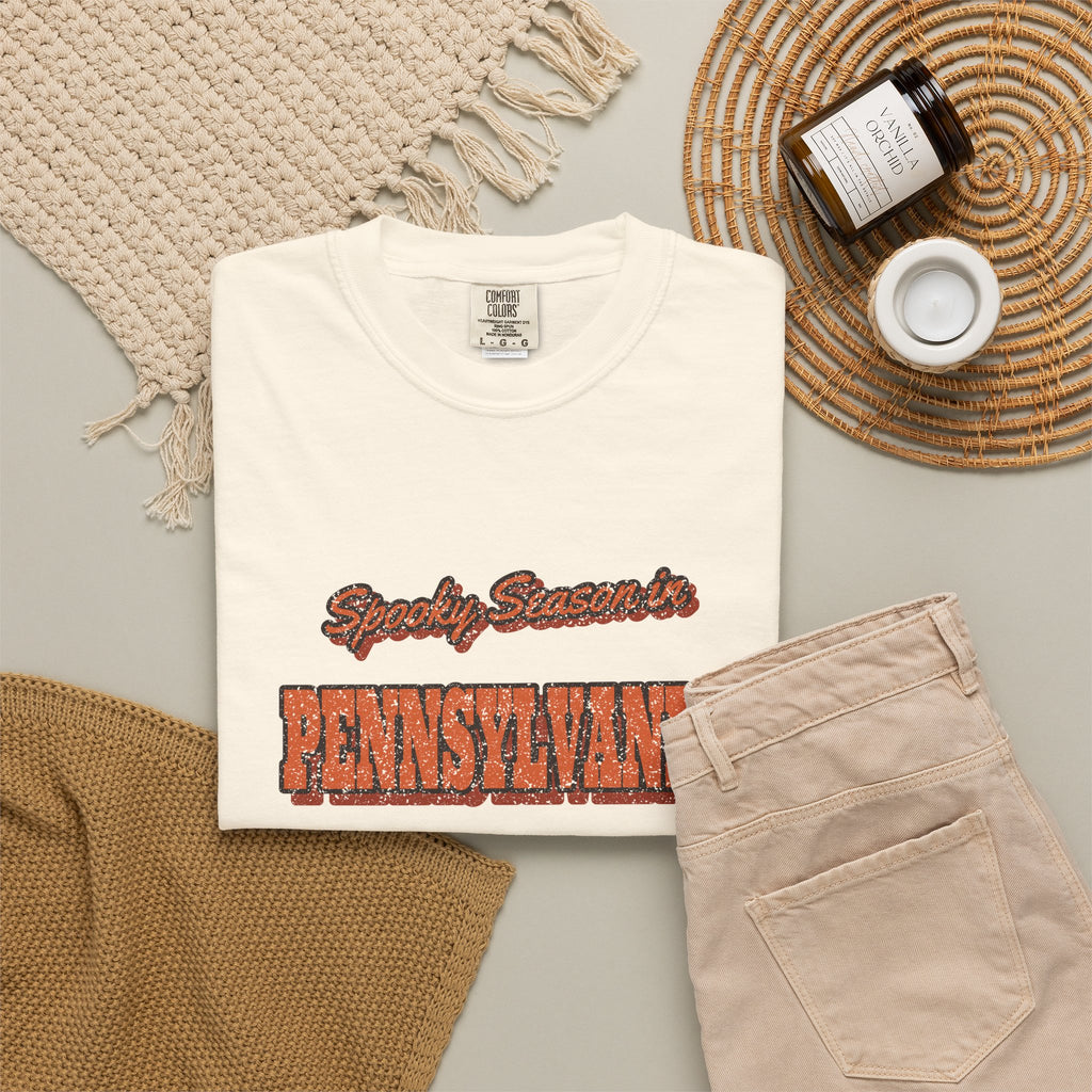 Spooky Season in Pennsylvania Vintage Postcard T-Shirt
