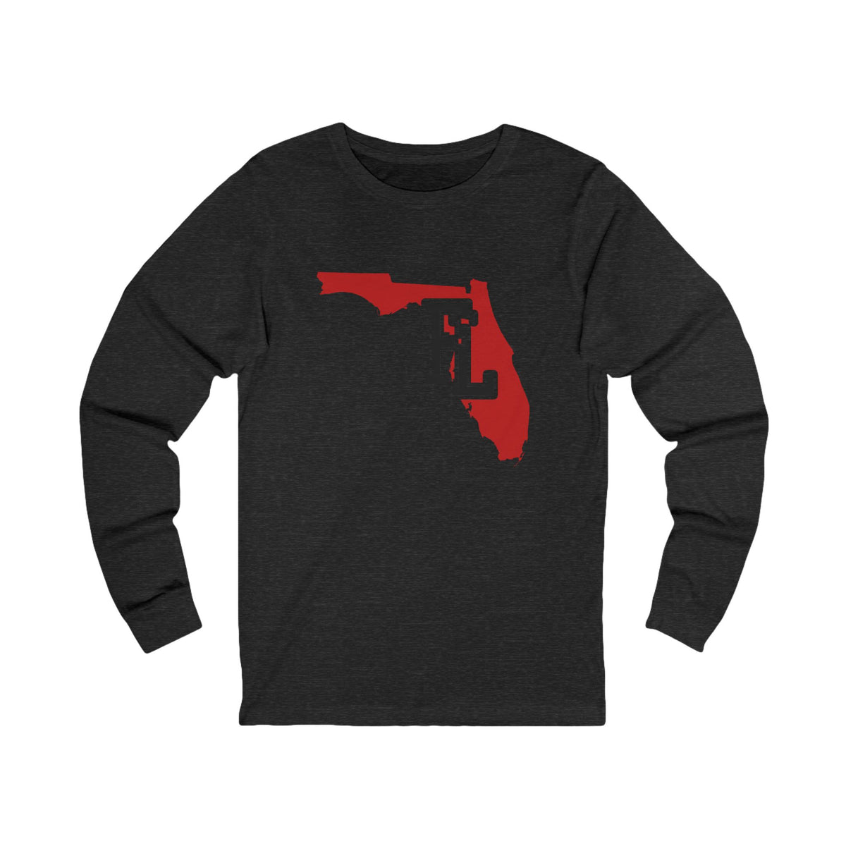 Florida Varsity Monogram Map Long Sleeve Tee