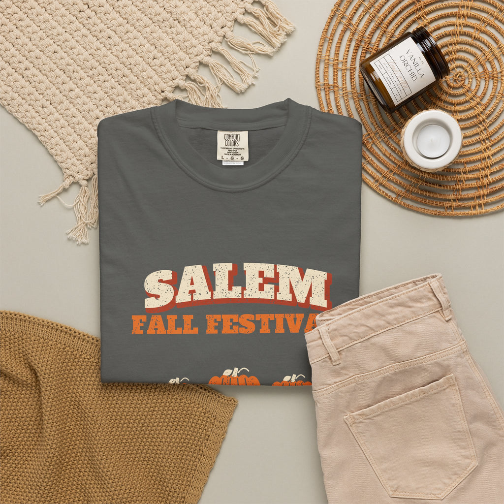 Salem Massachusetts Fall Festival Hay Wagon T-Shirt