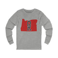 Oregon Varsity Monogram Map Long Sleeve Tee