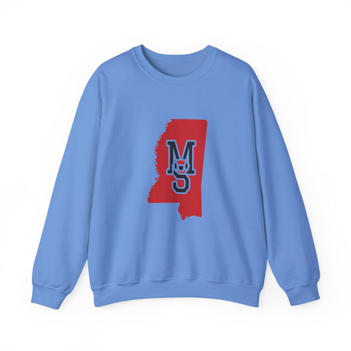 Mississippi Varsity Monogram Map Crewneck Sweatshirt