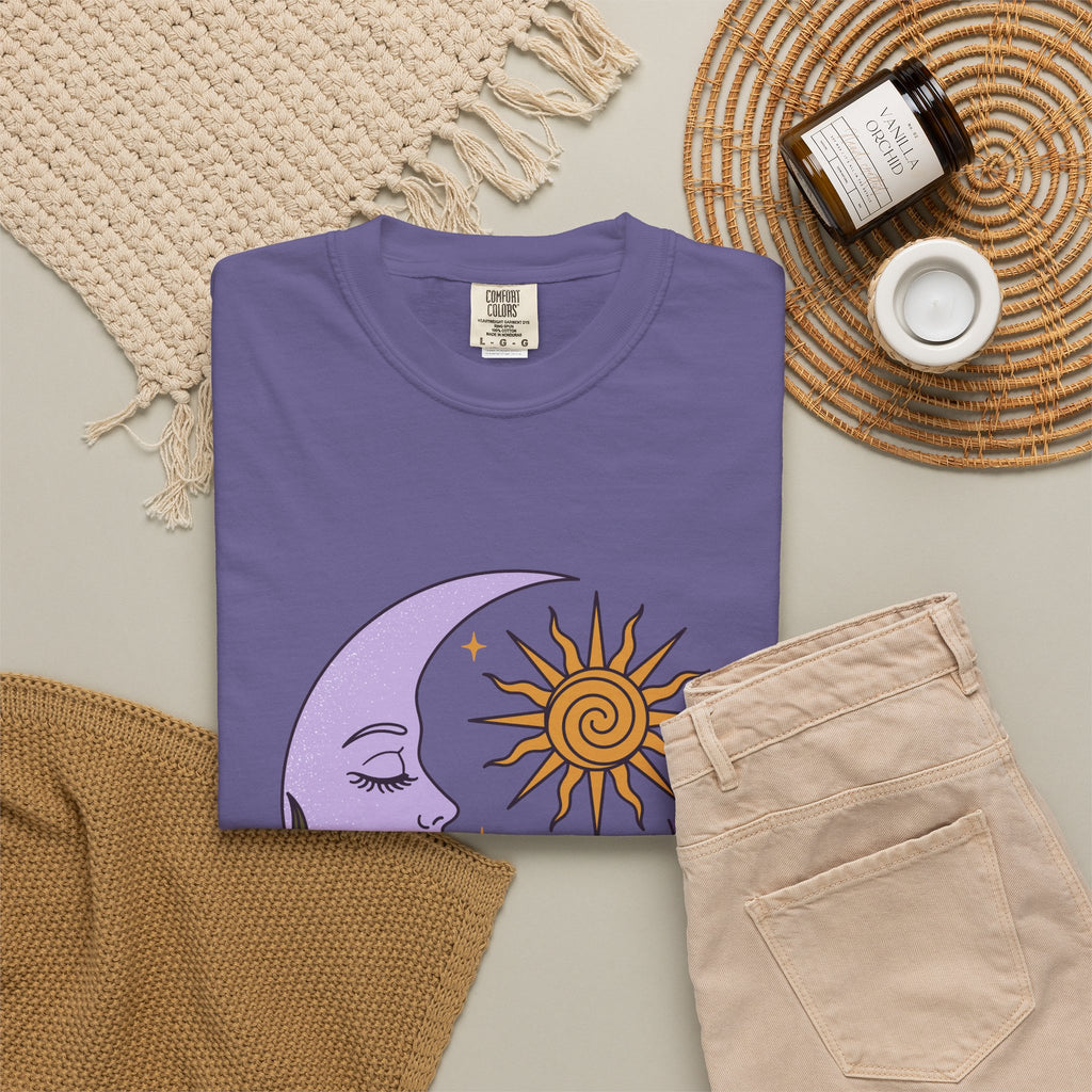 Thistle Moon Celestial Sun and Stars T-Shirt