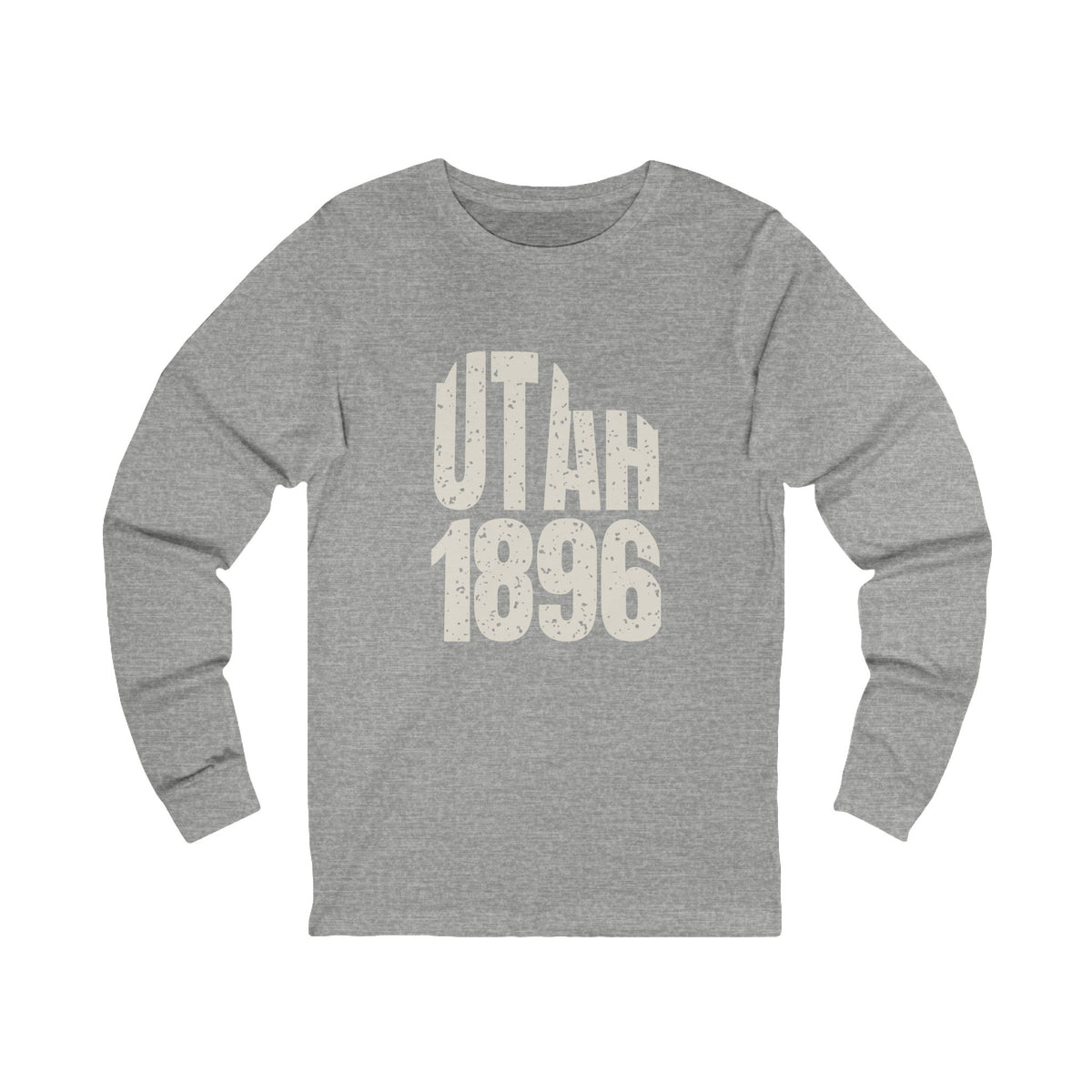 Utah Vintage Letters Map Long Sleeve Tee