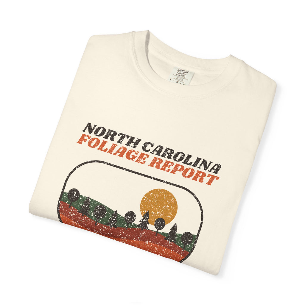 North Carolina Foliage Report Retro Landscape T-Shirt