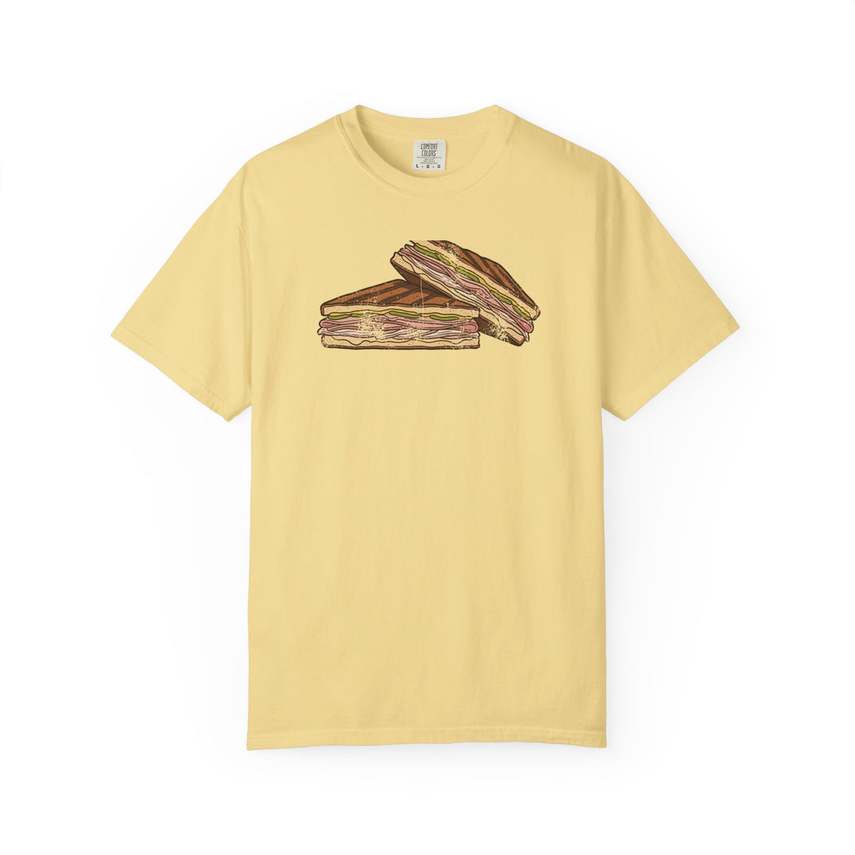 Tampa Cuban Sandwich Retro Food Illustration T-Shirt