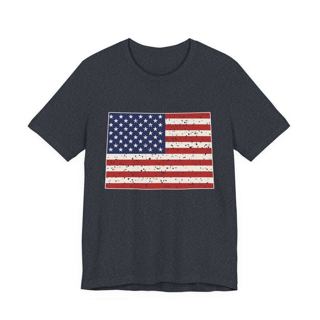 Colorado American Flag Map T-Shirt