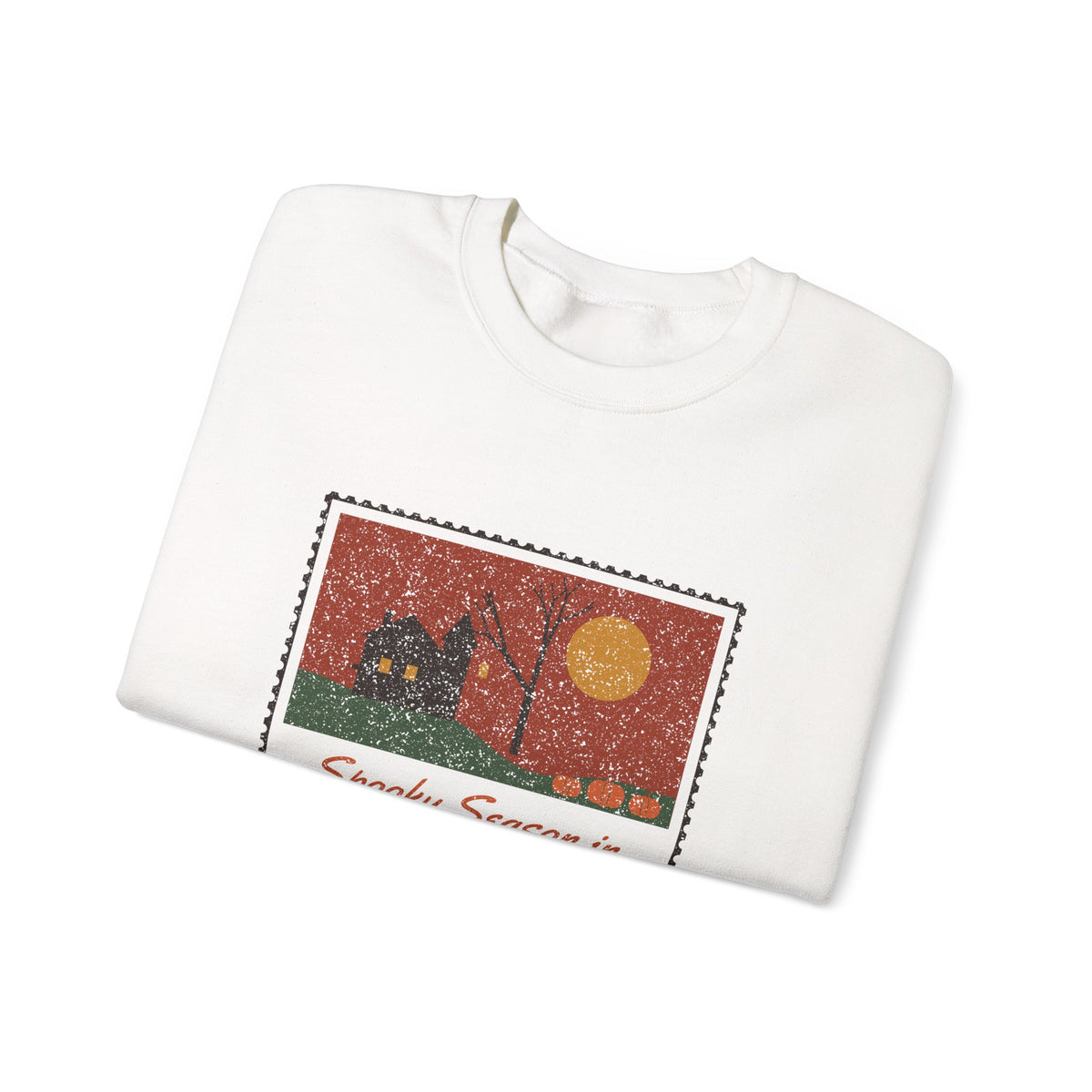Spooky Season in Ohio Haunted Postcard Crewneck Sweatshirt