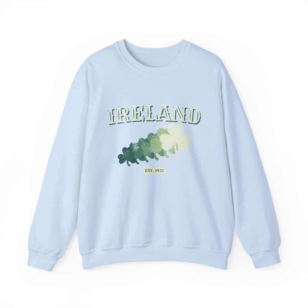 Ireland Est 1937 Vintage Ornate Lettering Crewneck Sweatshirt