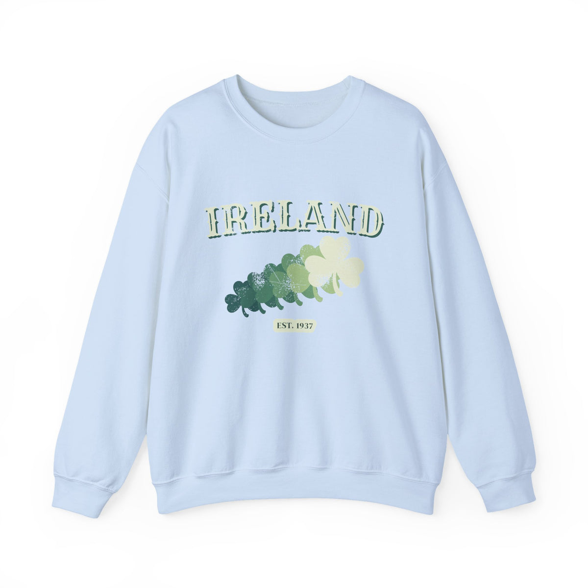 Ireland Est 1937 Vintage Ornate Lettering Crewneck Sweatshirt