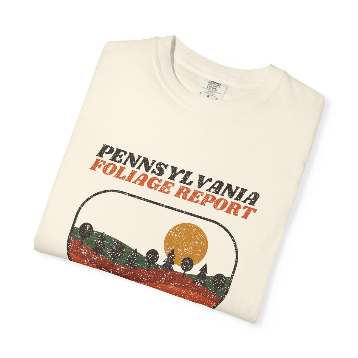 Pennsylvania Foliage Report Retro Landscape T-Shirt