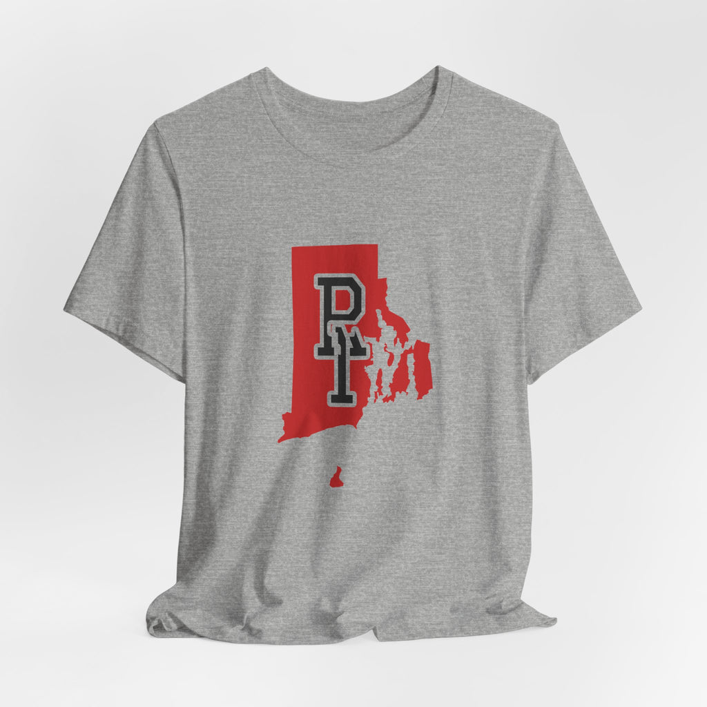 Rhode Island Varsity Monogram Map T-Shirt
