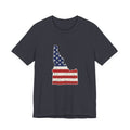 Idaho American Flag Map T-Shirt