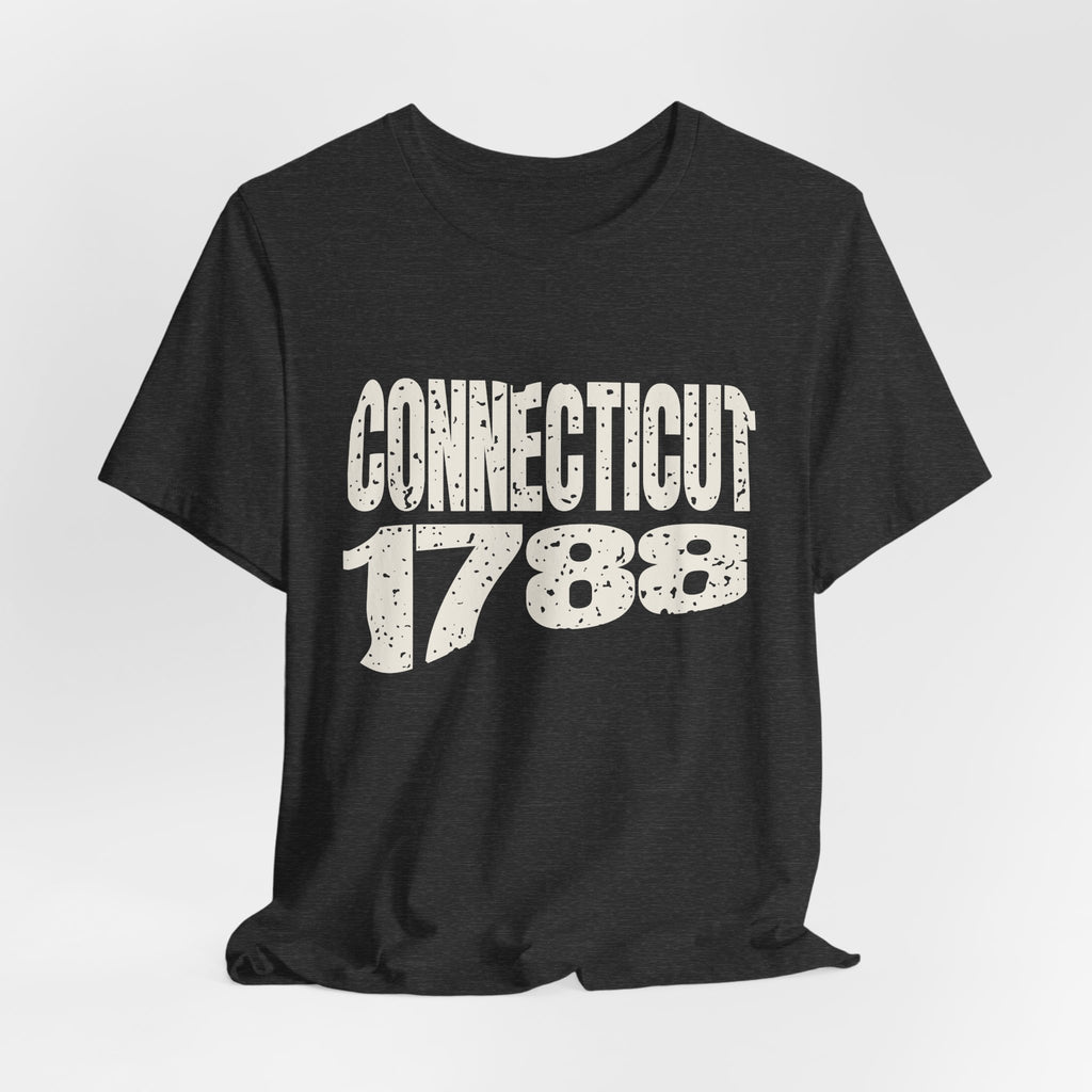 Connecticut Vintage Letters Map T-Shirt