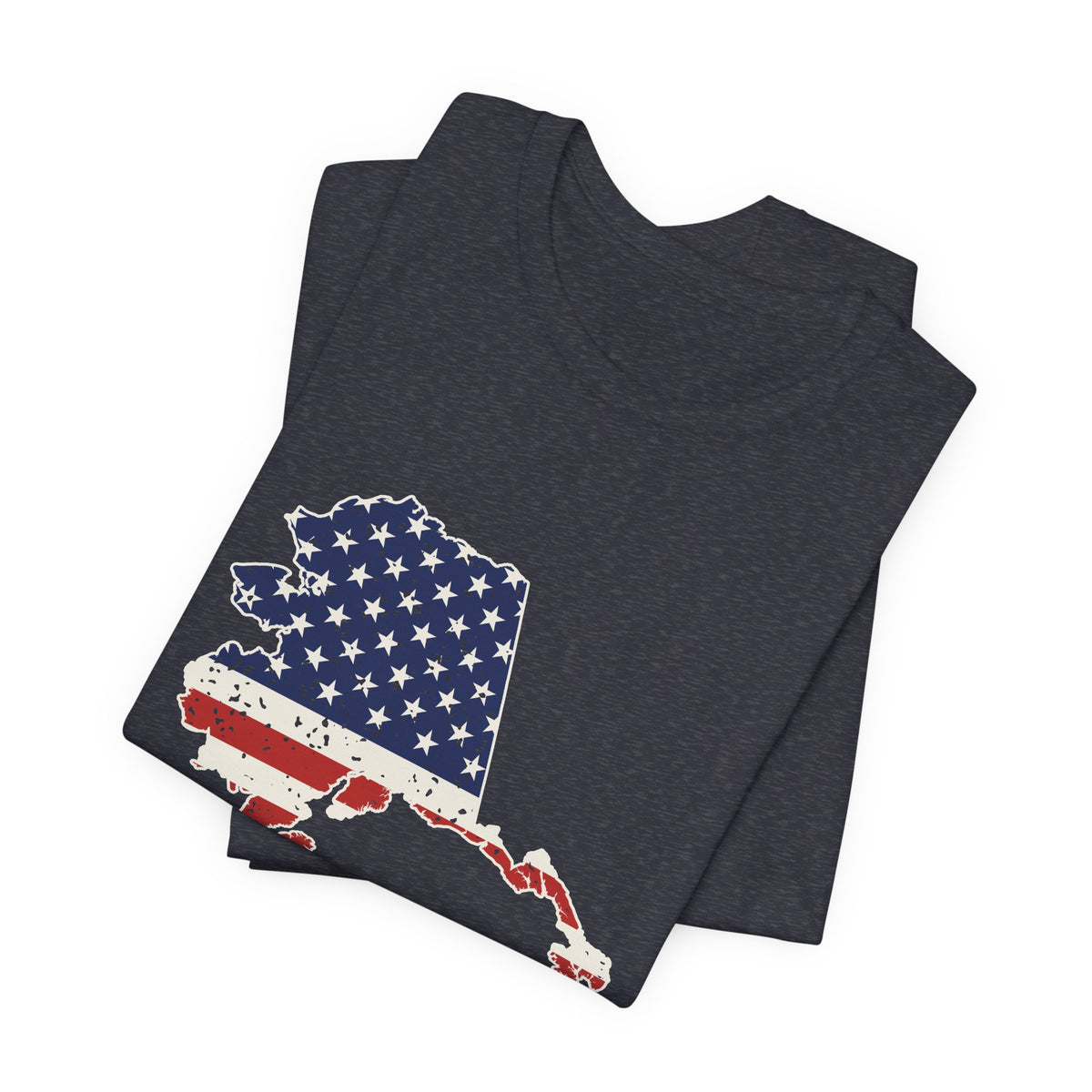 Alaska American Flag Map T-Shirt