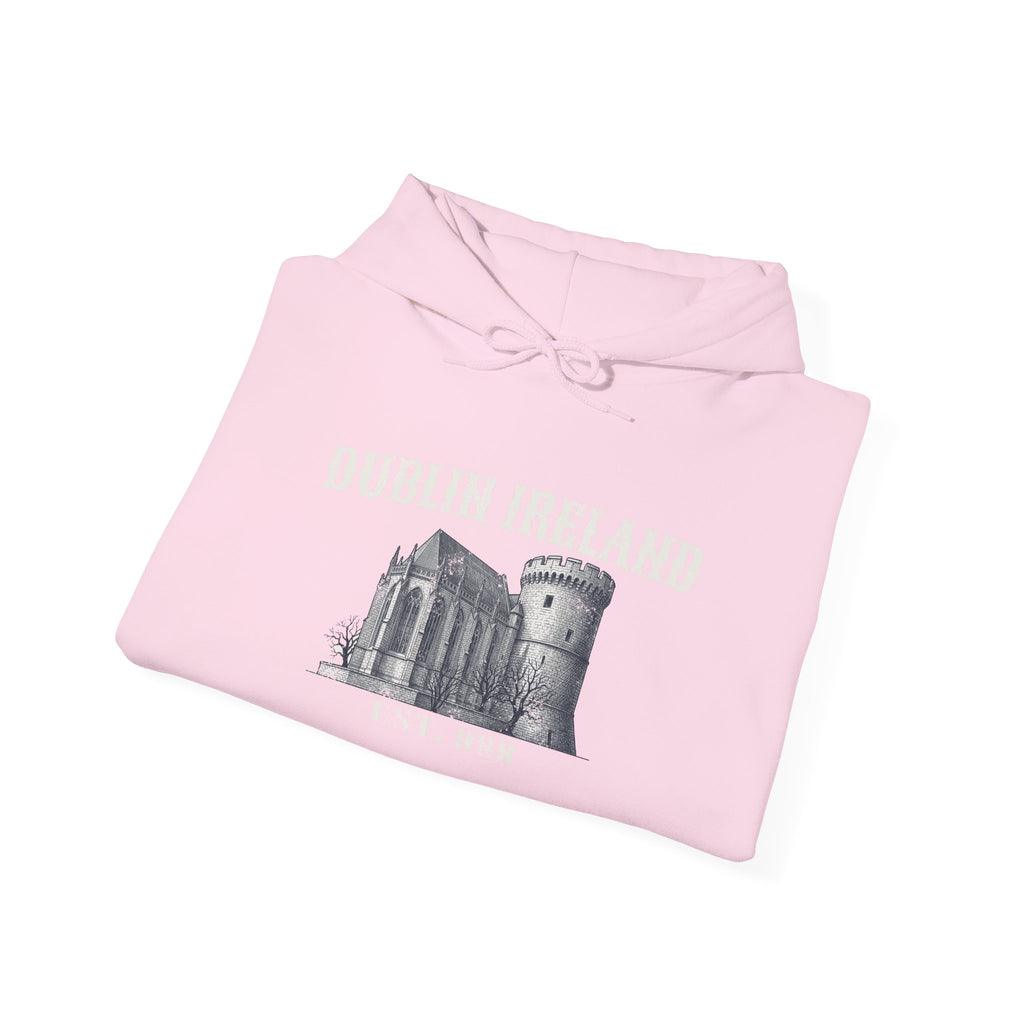 Dublin Ireland Castle Pen and Ink Sketch Hoodie