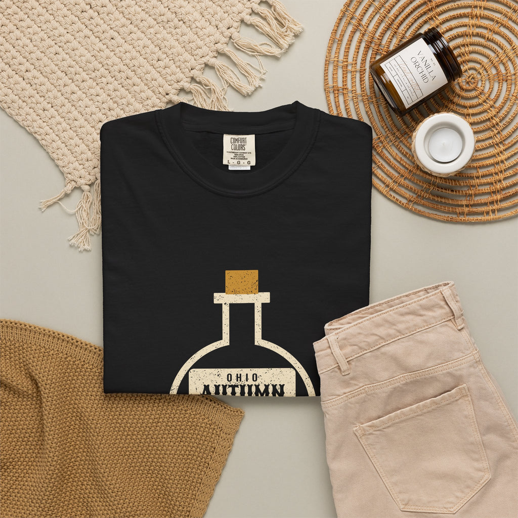 Ohio Autumn Apothecary Flask T-Shirt