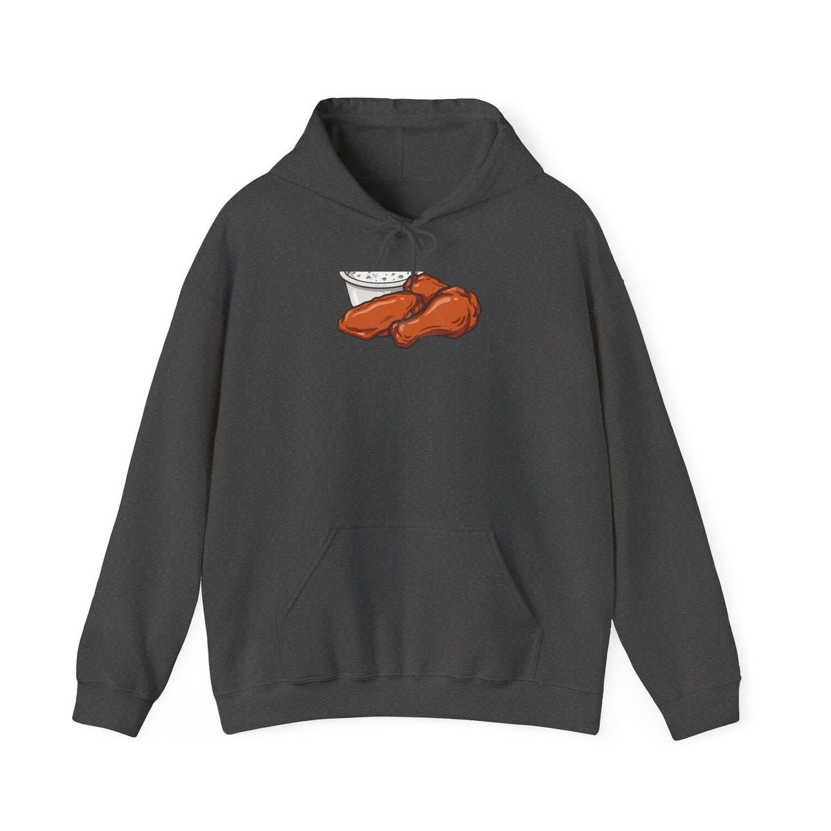 Buffalo Wings Blue Cheese Retro Food Illustration Hoodie