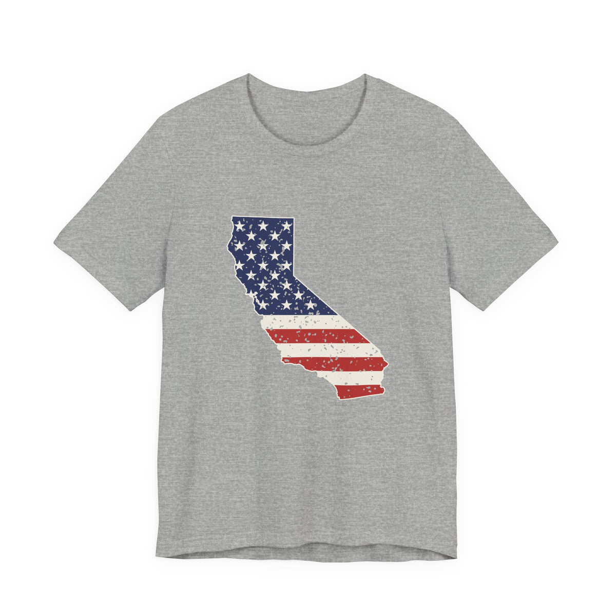 California American Flag Map T-Shirt