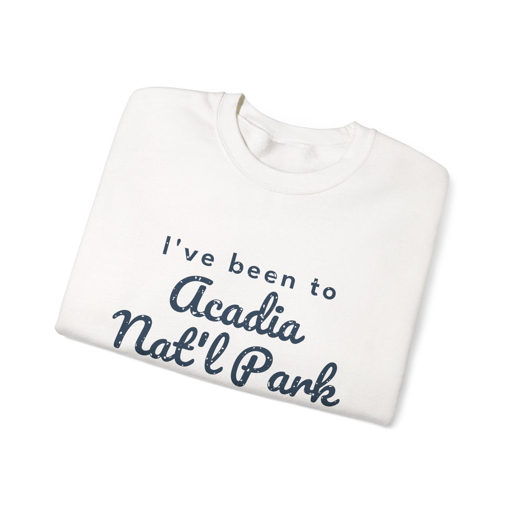 I've Been to Acadia Nat'l Park Vintage Travel Crewneck Sweatshirt