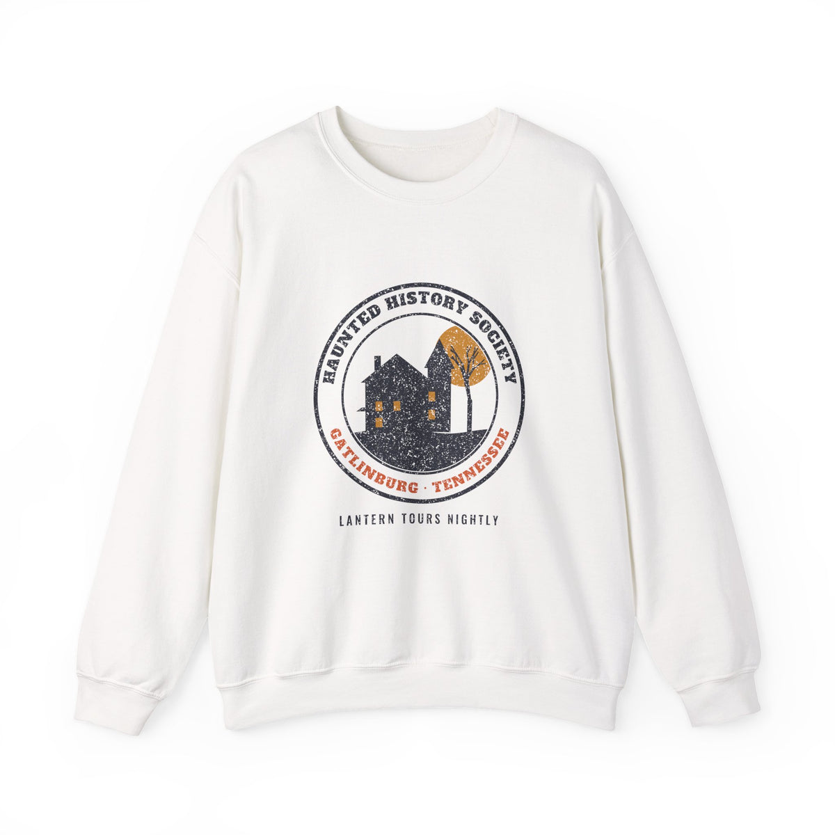 Gatlinburg Tennessee Haunted History Society Seal Crewneck Sweatshirt