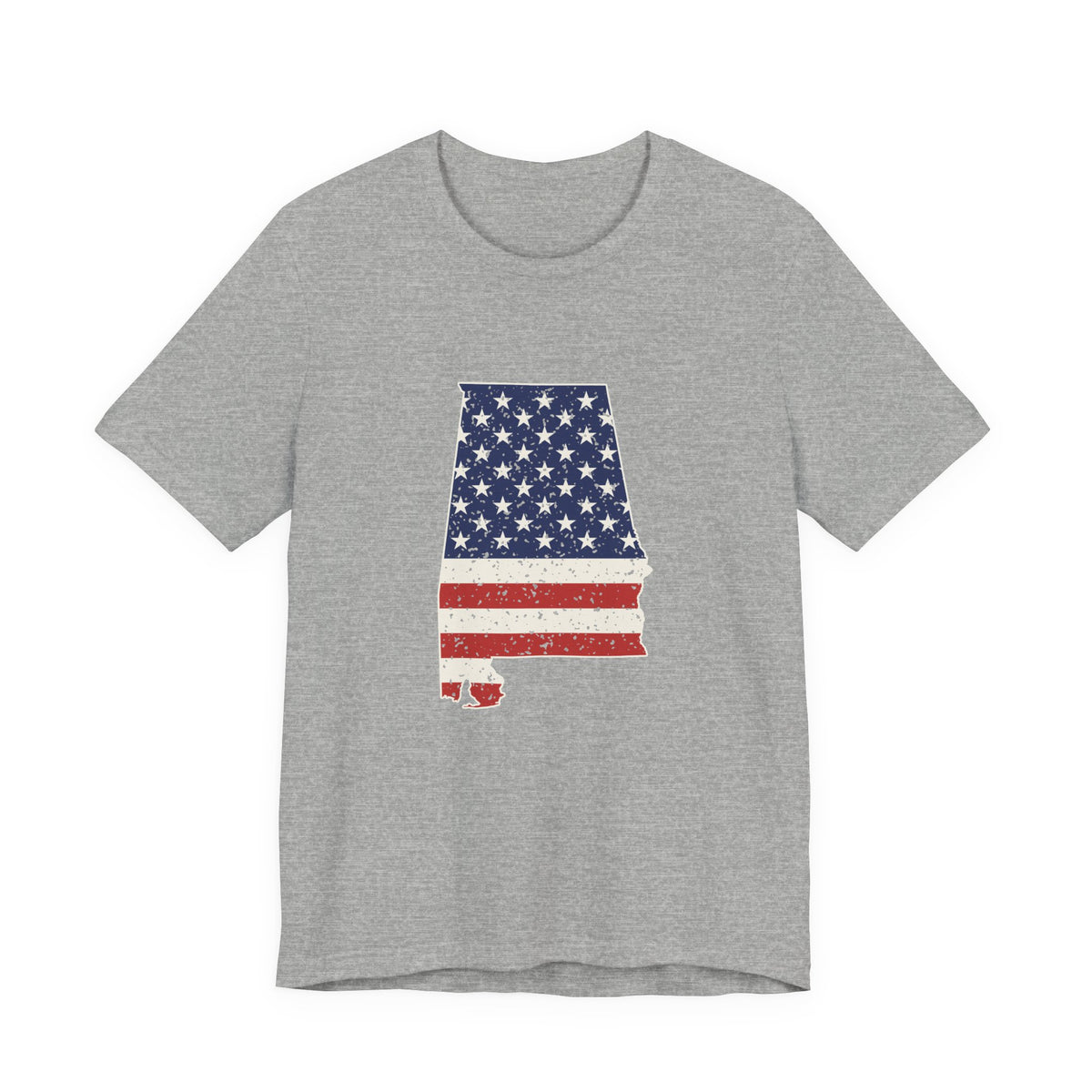 Alabama American Flag Map T-Shirt