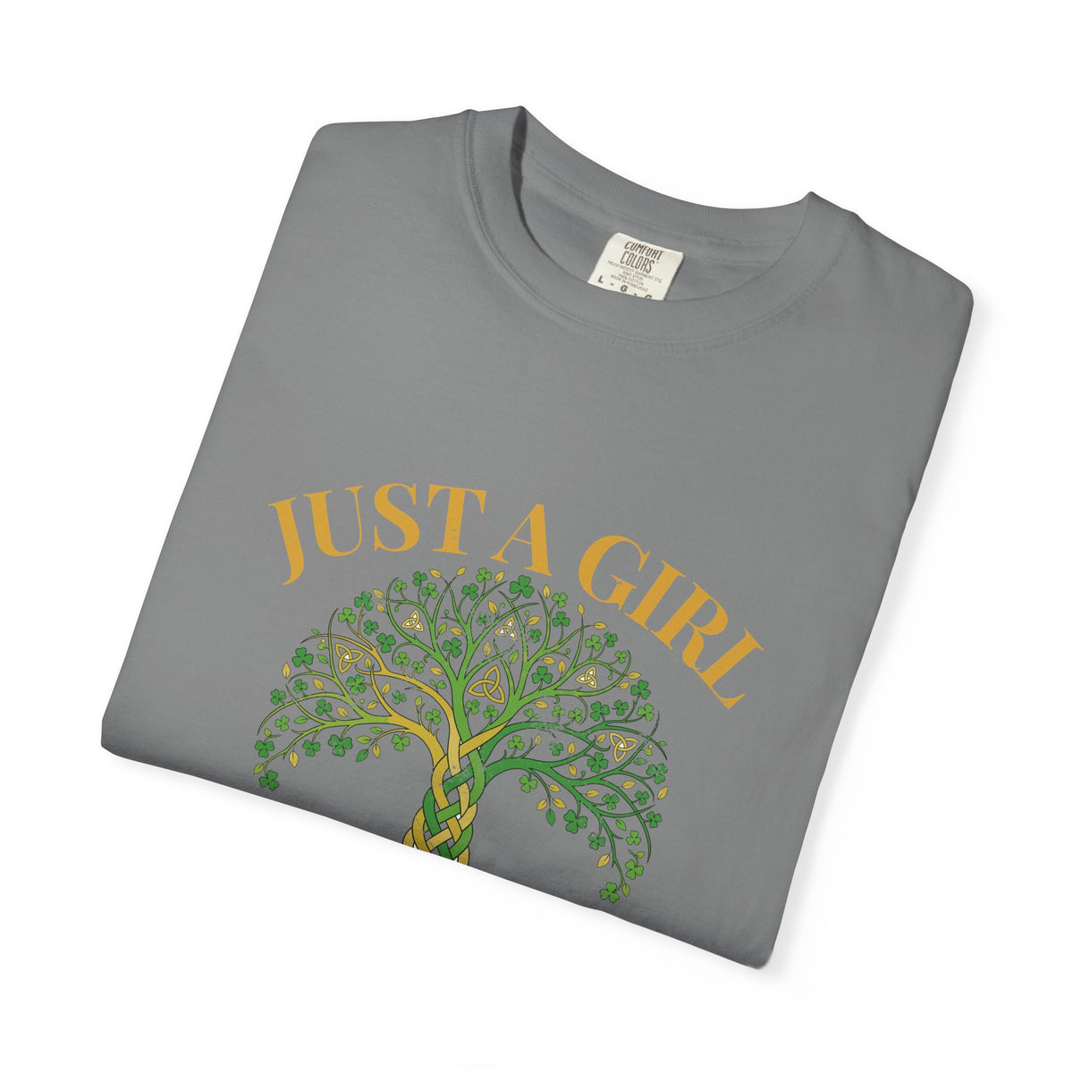 Just a Girl With Irish Roots Tree of Life T-Shirt