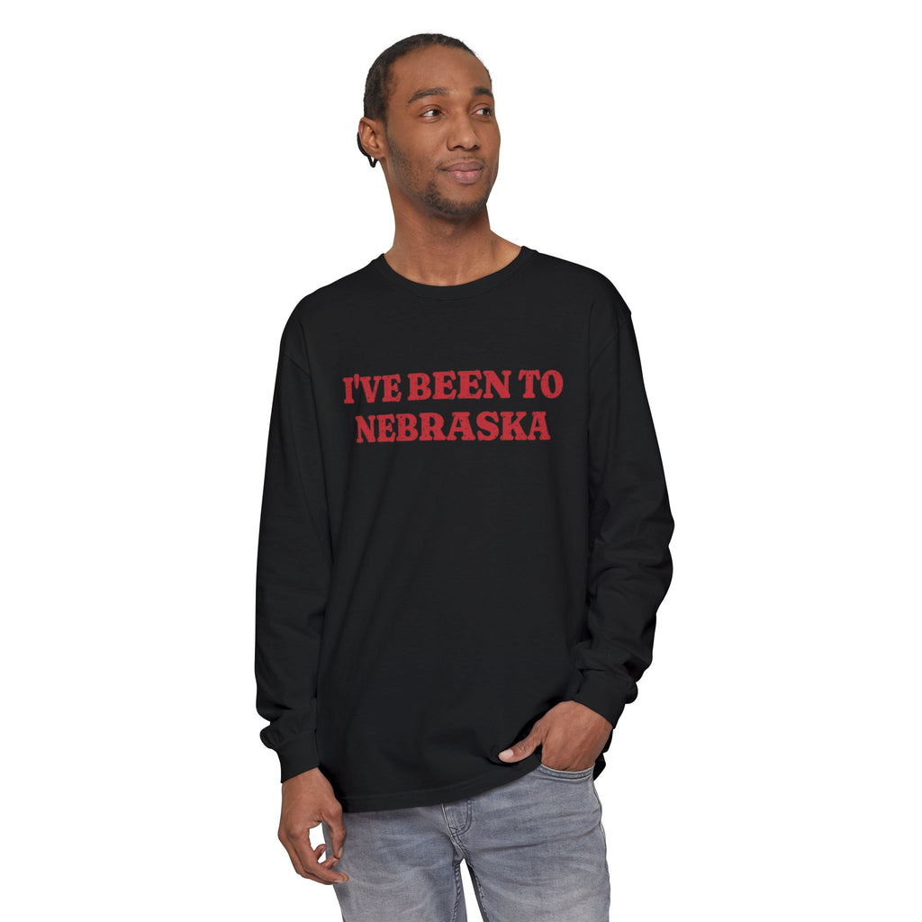 I've Been to Nebraska Vintage Travel Souvenir Long Sleeve Tee