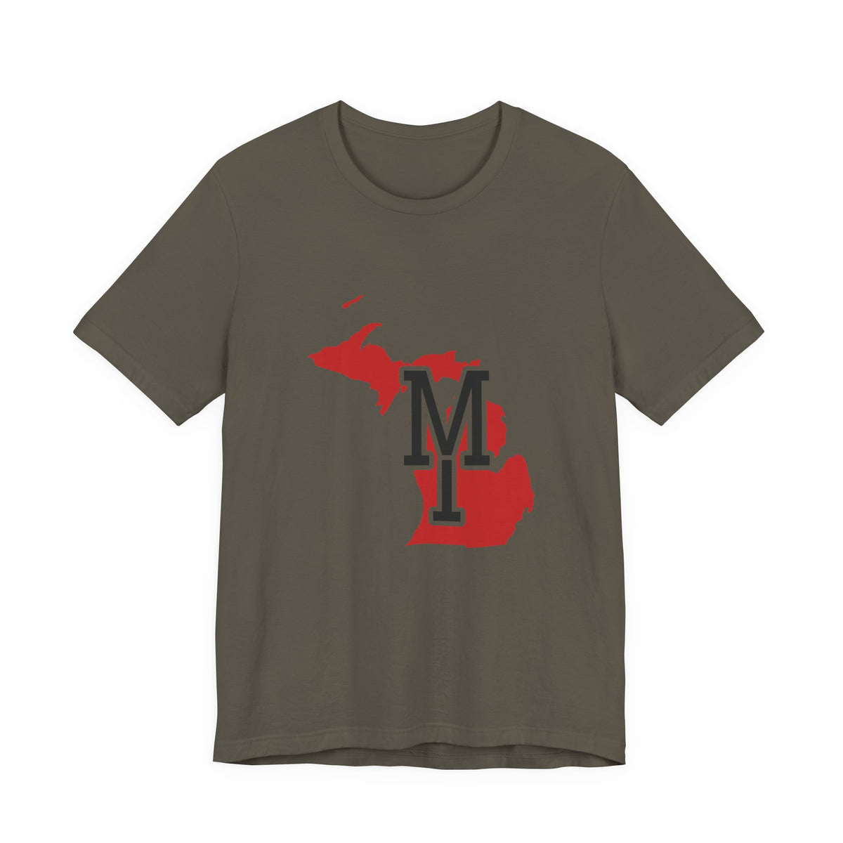 Michigan Varsity Monogram Map T-Shirt