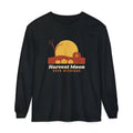 Harvest Moon Over Michigan Barn Long Sleeve Tee