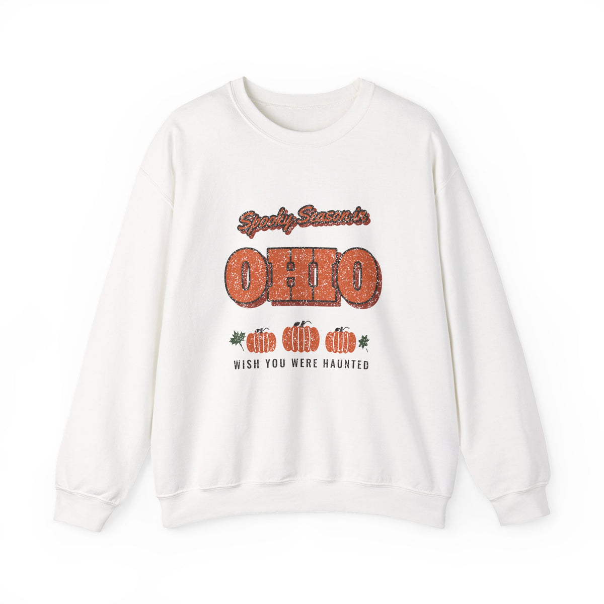 Spooky Season in Ohio Vintage Postcard Crewneck Sweatshirt