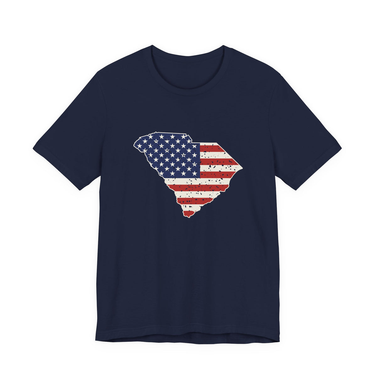 South Carolina American Flag Map T-Shirt