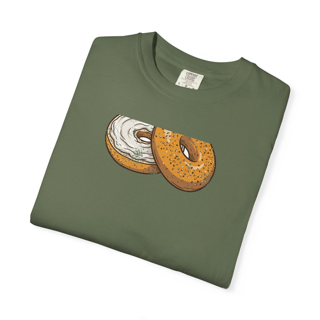 New York Everything Bagel Retro Food Illustration T-Shirt