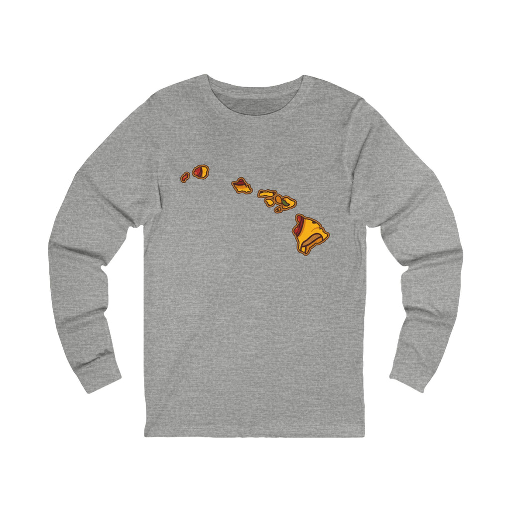 Hawaii Pizza Map Long Sleeve Tee