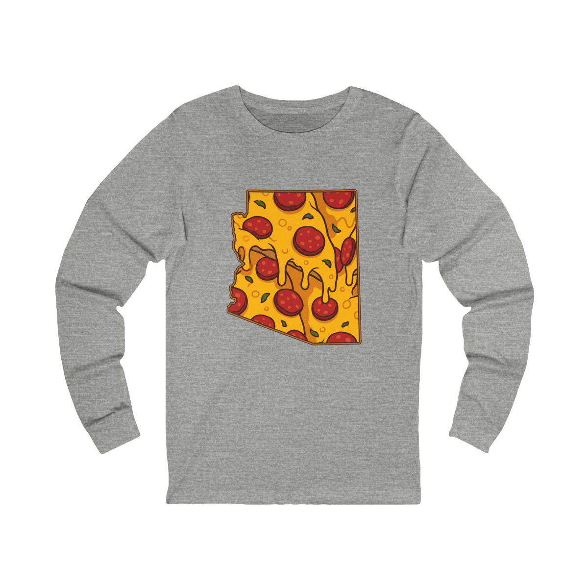 Arizona Pizza Map Long Sleeve Tee