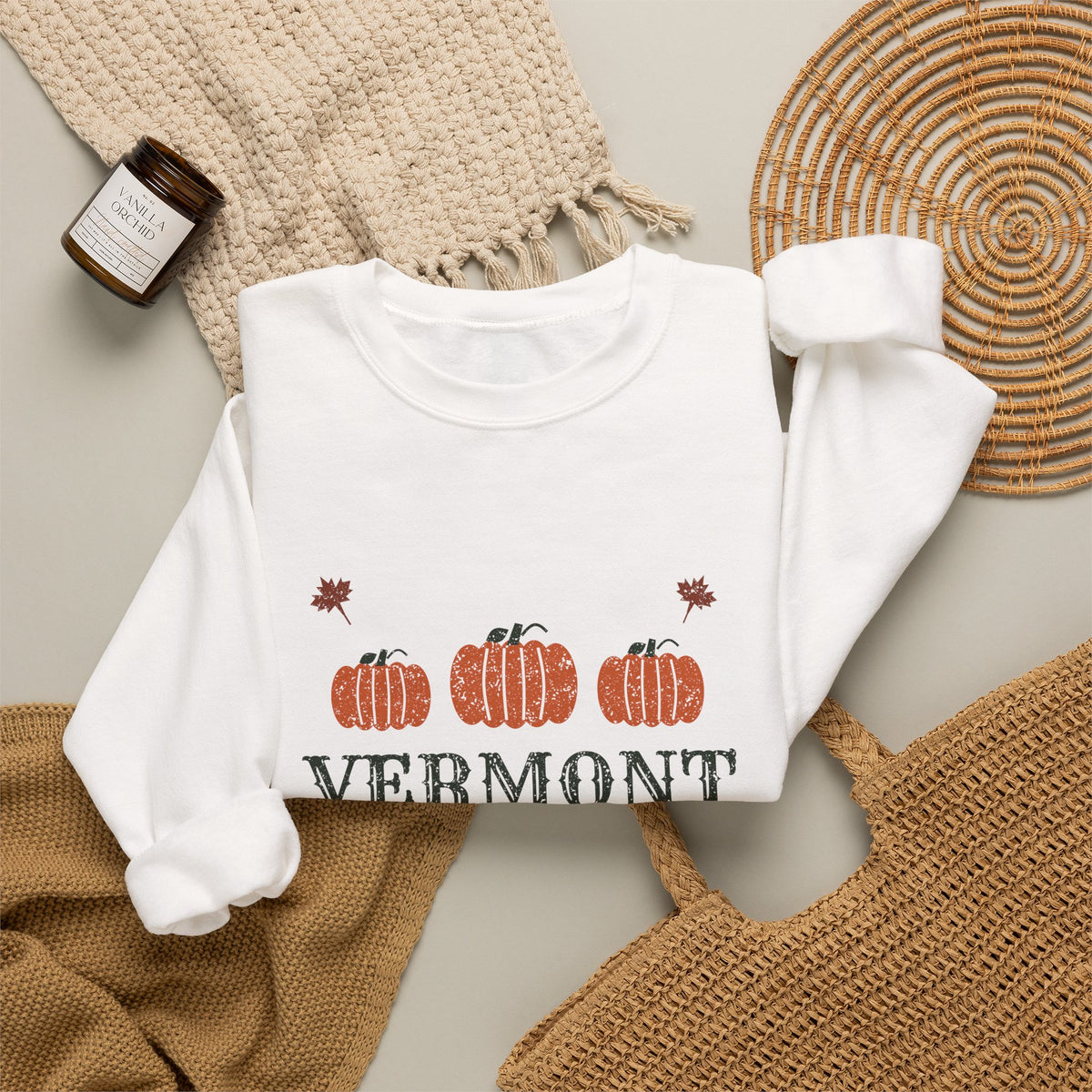 Vermont Pumpkin Patch Co. Retro Crewneck Sweatshirt