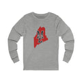 Maine Varsity Monogram Map Long Sleeve Tee