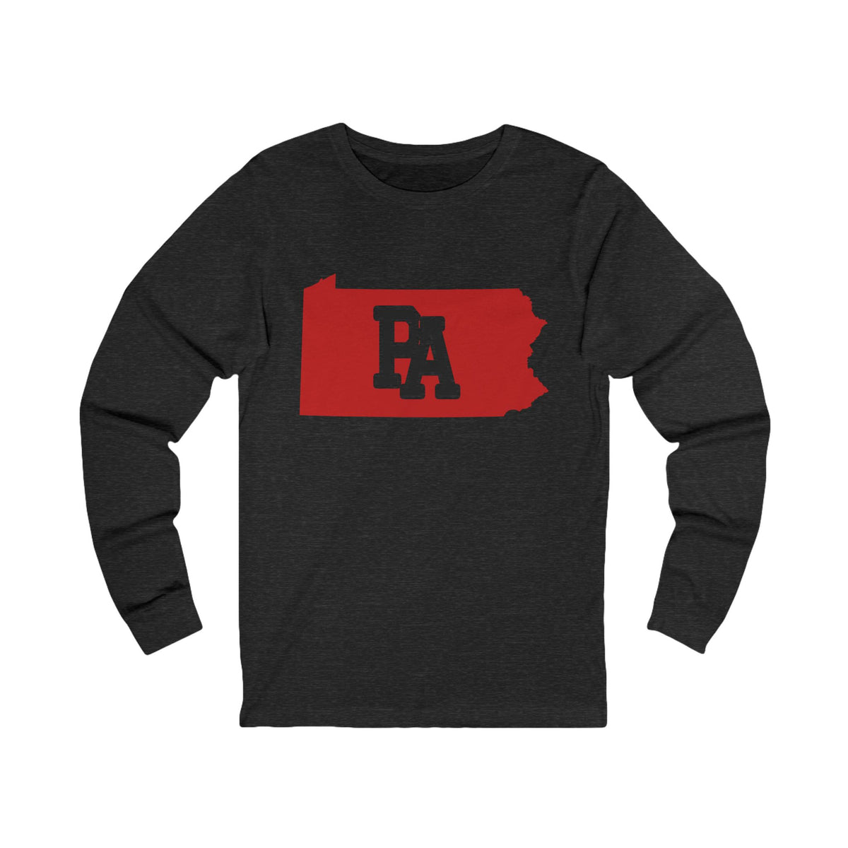 Pennsylvania Varsity Monogram Map Long Sleeve Tee