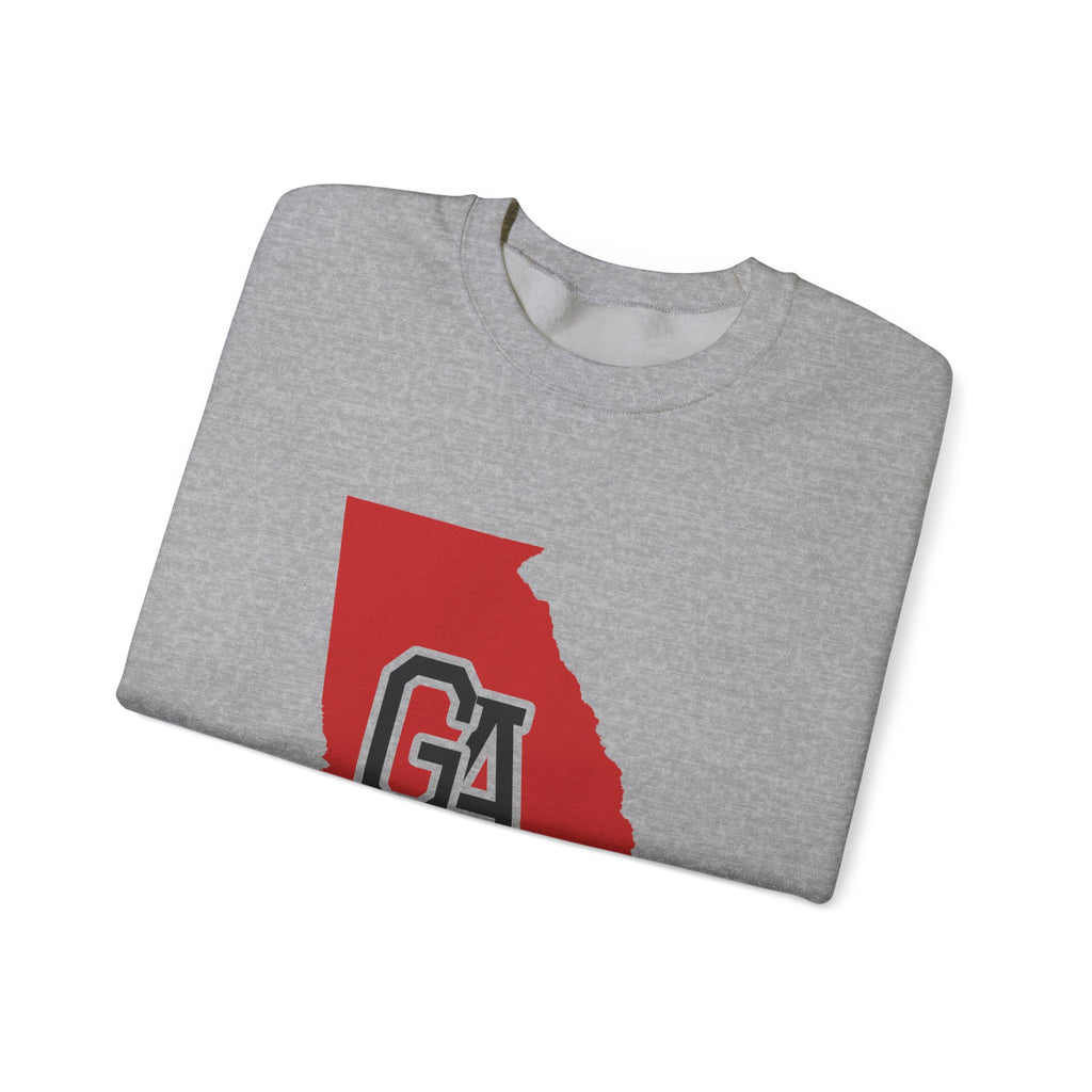 Georgia Varsity Monogram Map Crewneck Sweatshirt