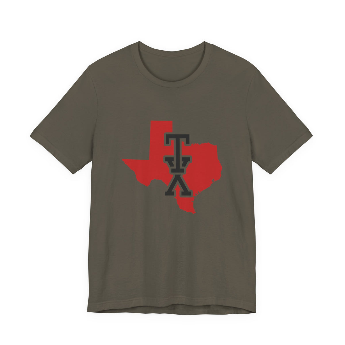 Texas Varsity Monogram Map T-Shirt