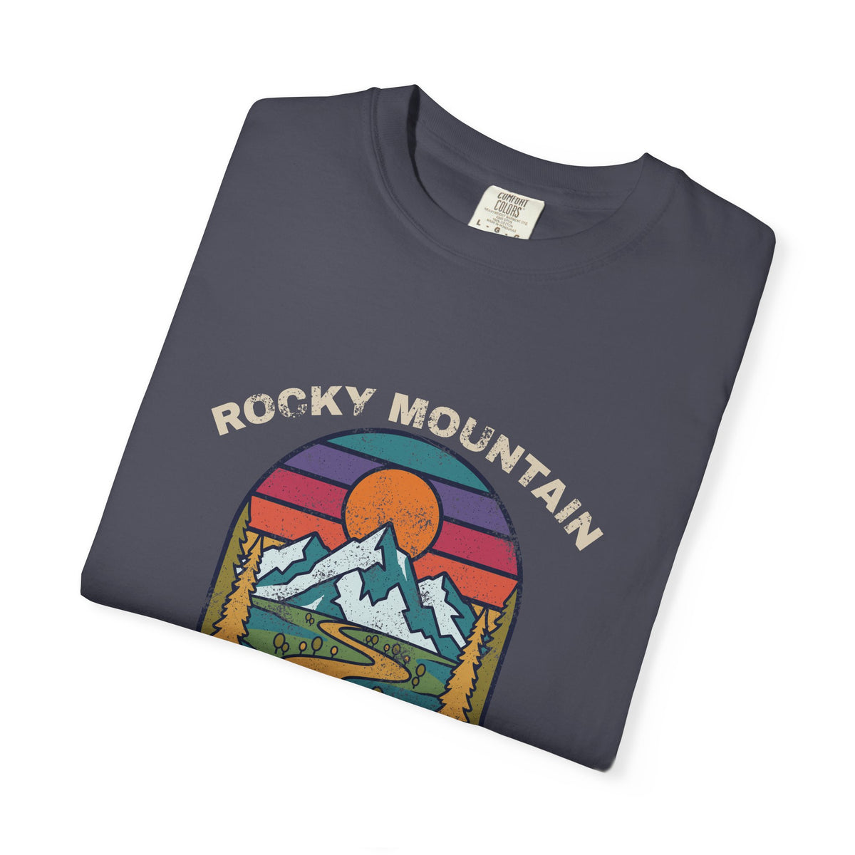 Rocky Mountain National Park Retro Sunset T-Shirt