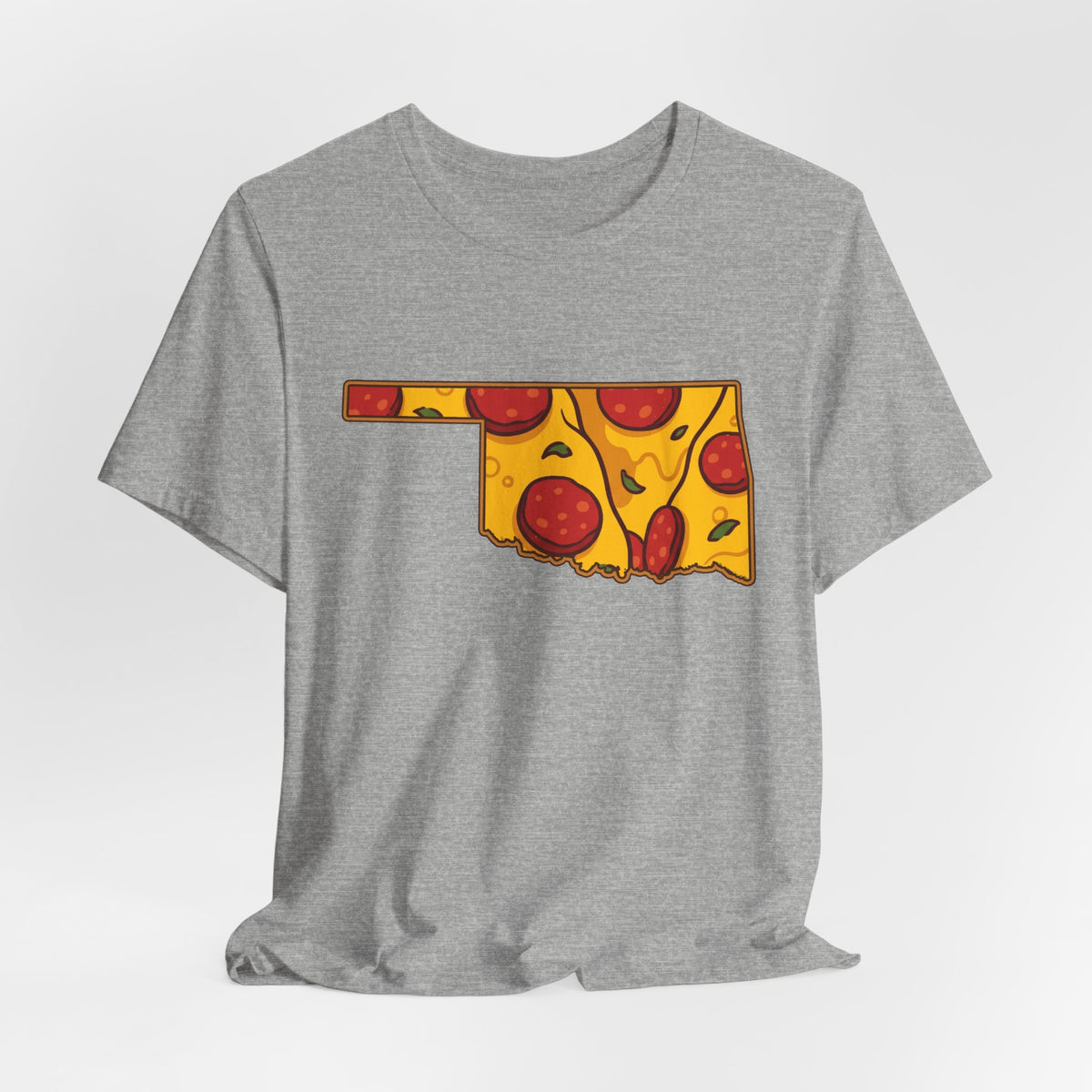 Oklahoma Pizza Map T-Shirt