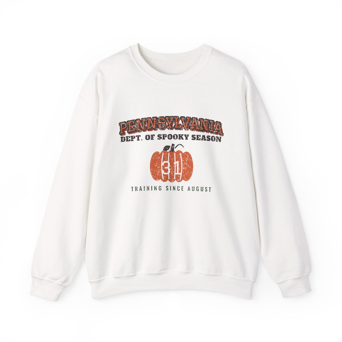 Pennsylvania Dept. of Spooky Season Varsity Crewneck Sweatshirt