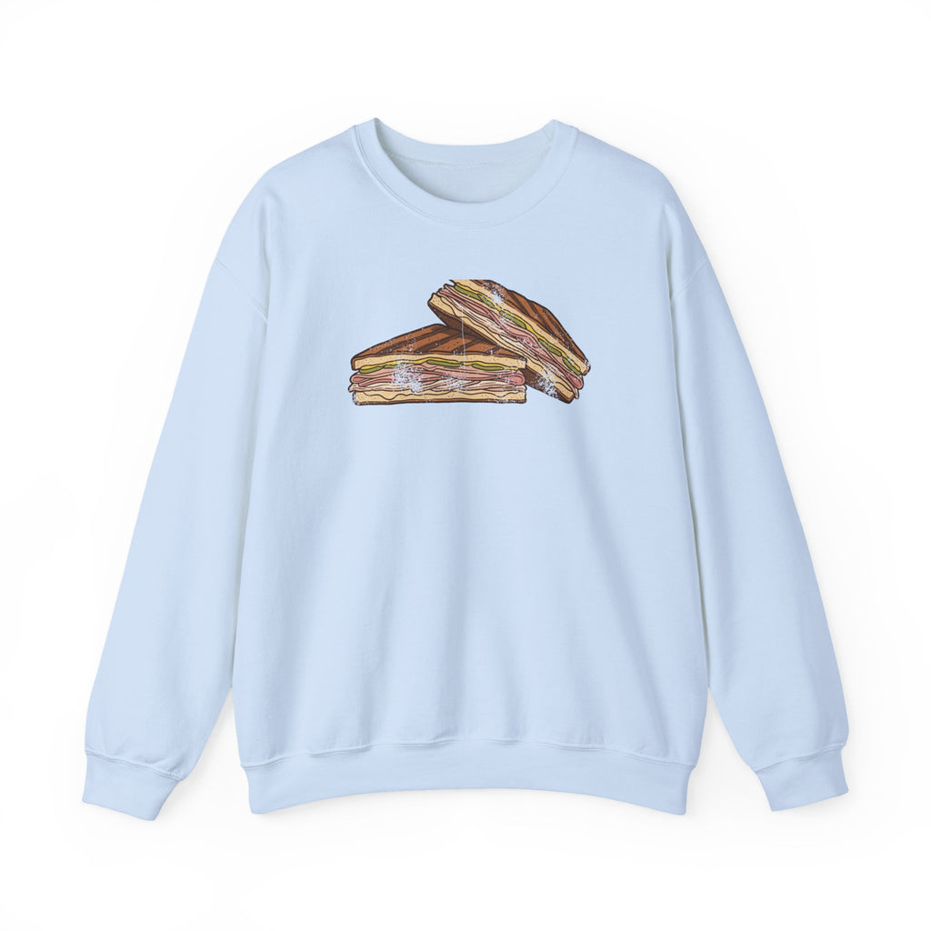 Tampa Cuban Sandwich Retro Food Illustration Crewneck Sweatshirt