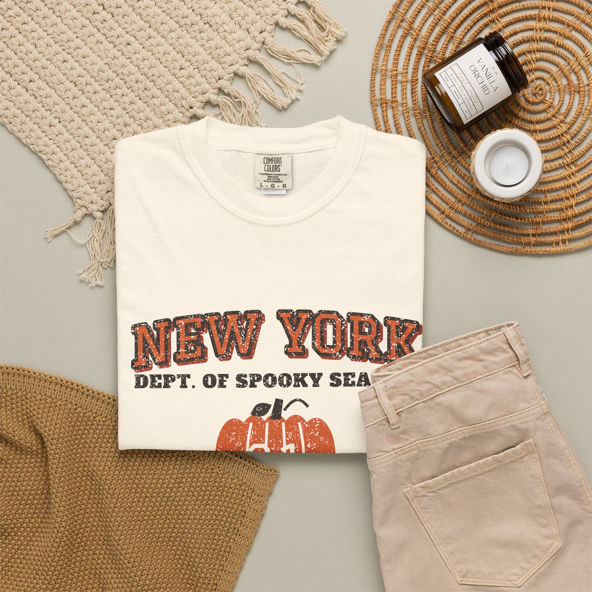 New York Dept. of Spooky Season Varsity T-Shirt