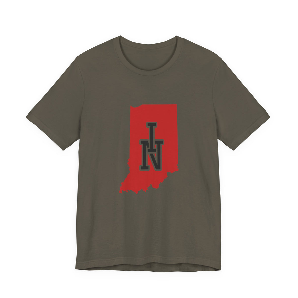Indiana Varsity Monogram Map T-Shirt