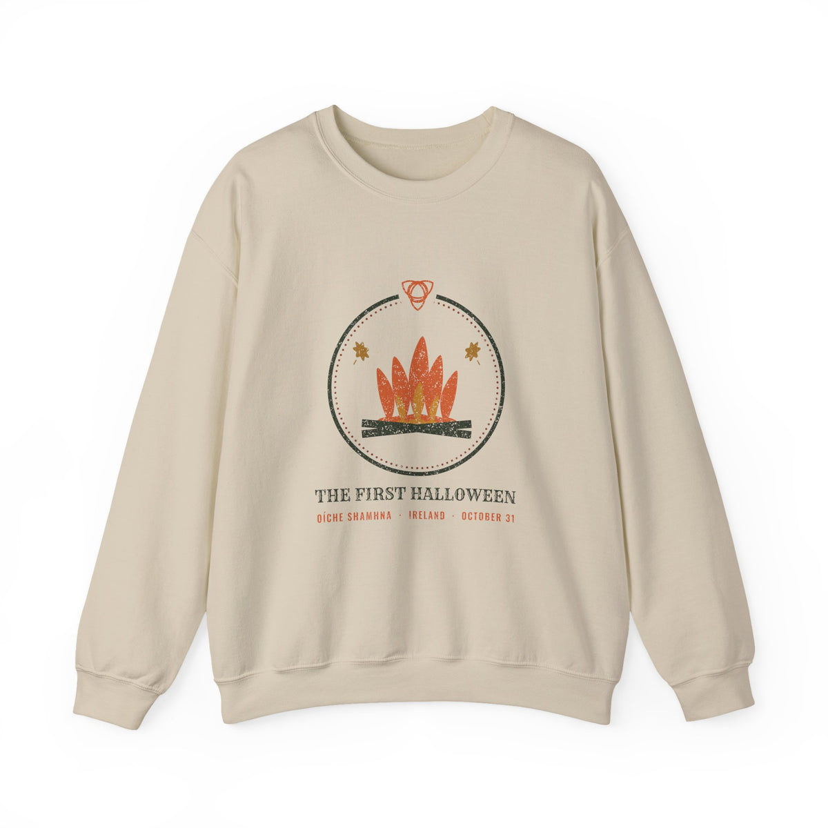 The First Halloween Oíche Shamhna Bonfire Crewneck Sweatshirt