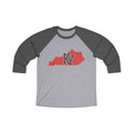 Kentucky Varsity Monogram Map Raglan 3/4 Sleeve Tee