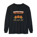 Saugatuck Michigan Fall Festival Hay Wagon Long Sleeve Tee