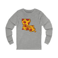 Louisiana Pizza Map Long Sleeve Tee